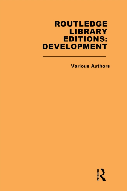 Book Cover for Routledge Library Editions: Development Mini-Set M: Theories of Development by Various