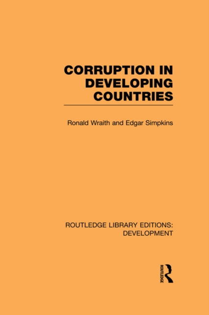 Book Cover for Corruption in Developing Countries by Wraith, Ronald|Simpkins, Edgar