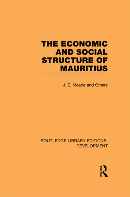 Book Cover for Economic and Social Structure of Mauritius by James E Meade