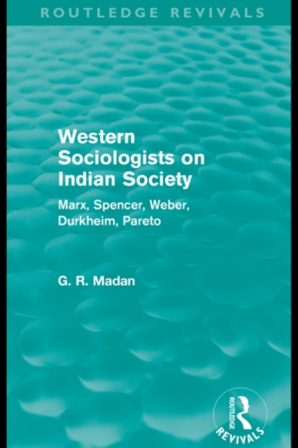 Book Cover for Western Sociologists on Indian Society (Routledge Revivals) by Madan, G. R.