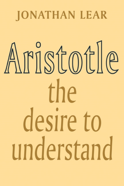 Book Cover for Aristotle by Lear, Jonathan