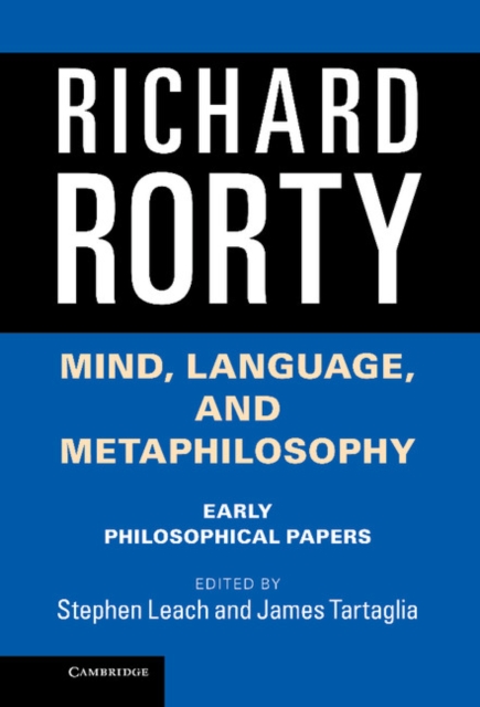 Book Cover for Mind, Language, and Metaphilosophy by Richard Rorty