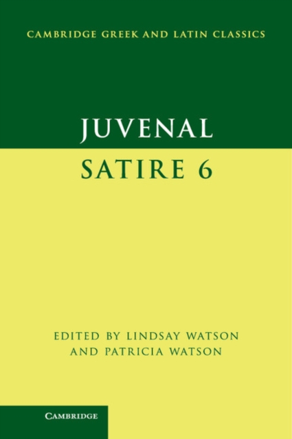 Book Cover for Juvenal: Satire 6 by Juvenal