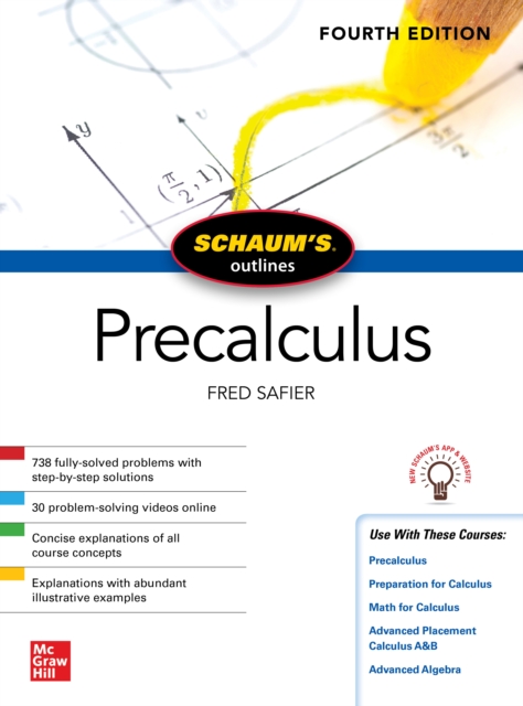 Book Cover for Schaum's Outline of Precalculus, Fourth Edition by Safier, Fred