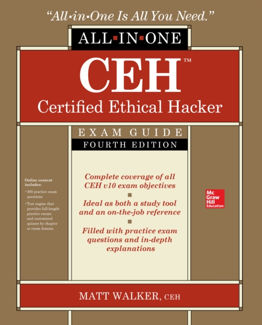 Book Cover for CEH Certified Ethical Hacker All-in-One Exam Guide, Fourth Edition by Matt Walker