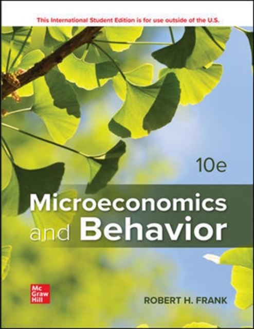 Book Cover for ISE eBook Online Access for Microeconomics and Behavior by Robert Frank