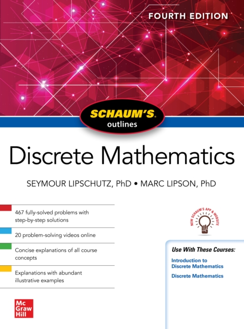 Book Cover for Schaum's Outline of Discrete Mathematics, Fourth Edition by Seymour Lipschutz, Marc Lipson