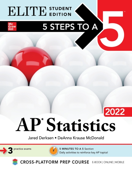 Book Cover for 5 Steps to a 5: AP Statistics 2022 Elite Student Edition by Derksen, Jared|McDonald, DeAnna Krause