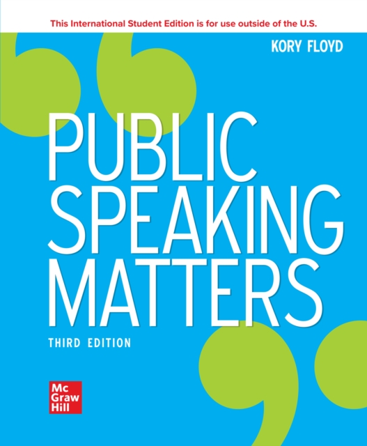 Book Cover for Public Speaking Matters ISE by Kory Floyd