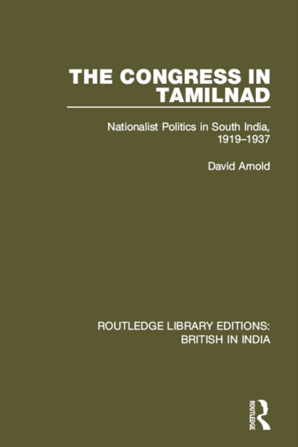 Book Cover for Congress in Tamilnad by David Arnold