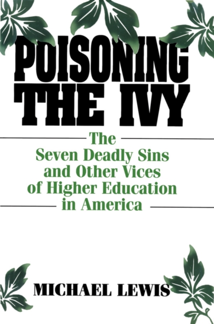 Book Cover for Poisoning the Ivy by Michael Lewis