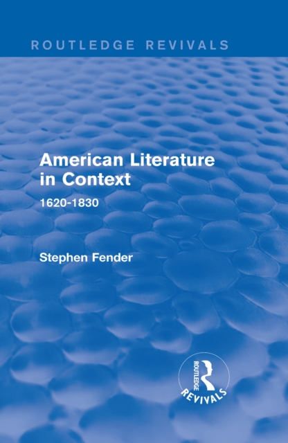 Book Cover for American Literature in Context by Various Authors