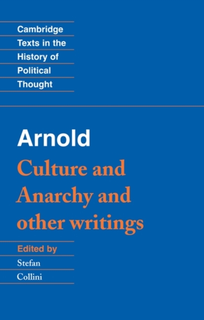 Book Cover for Arnold: 'Culture and Anarchy' and Other Writings by Matthew Arnold