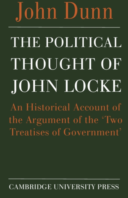 Book Cover for Political Thought of John Locke by Dunn, John