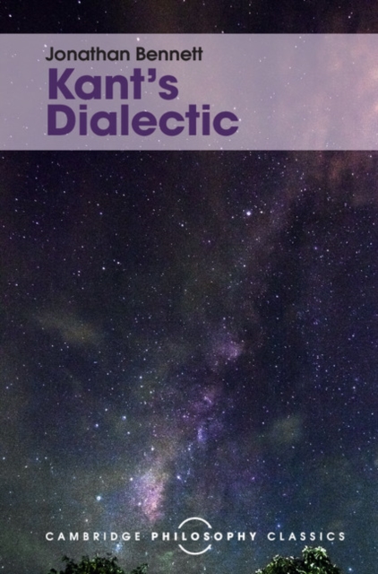 Book Cover for Kant's Dialectic by Jonathan Bennett