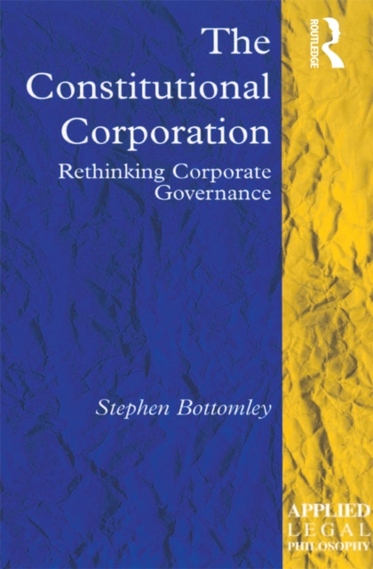 Book Cover for Constitutional Corporation by Stephen Bottomley