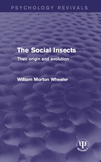 Book Cover for Social Insects by William Morton Wheeler