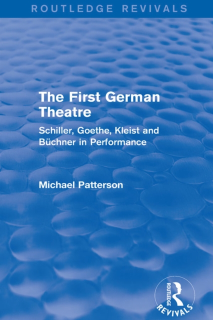 Book Cover for First German Theatre (Routledge Revivals) by Michael Patterson