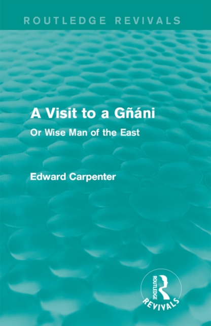 Book Cover for Visit to a Gnani by Edward Carpenter