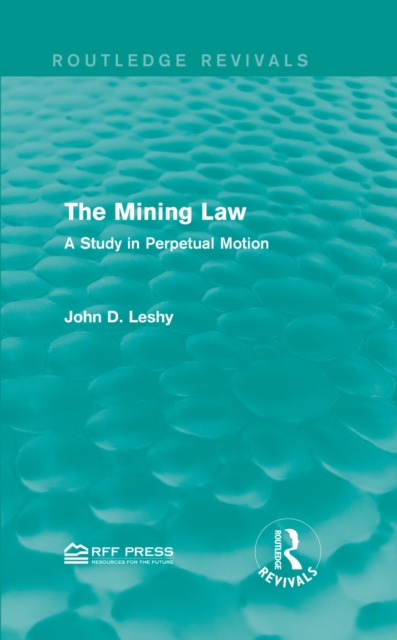 Book Cover for Mining Law by John D. Leshy