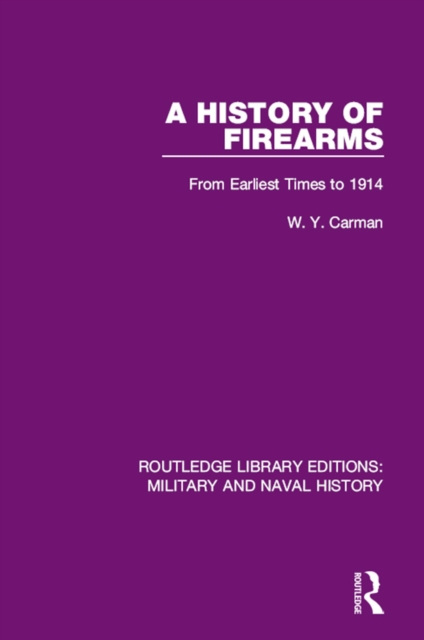 Book Cover for History of Firearms by W. Y. Carman