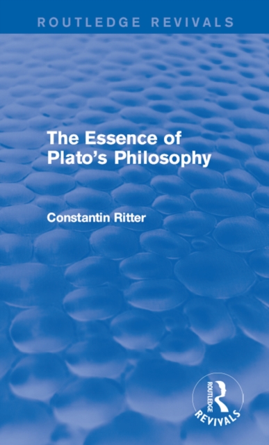 Book Cover for Essence of Plato's Philosophy by Constantin Ritter