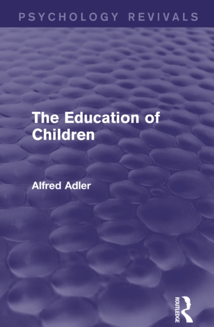 Book Cover for Education of Children by Alfred Adler