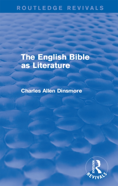 Book Cover for English Bible as Literature by Charles Allen Dinsmore