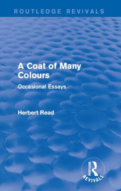 Book Cover for Coat of Many Colours by Herbert Read