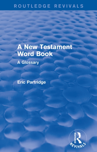 Book Cover for New Testament Word Book by Eric Partridge