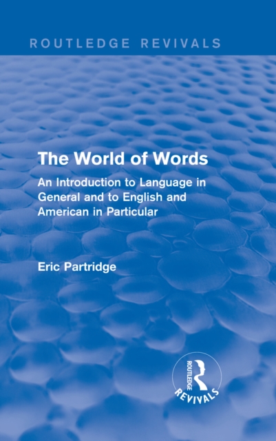 Book Cover for World of Words by Eric Partridge