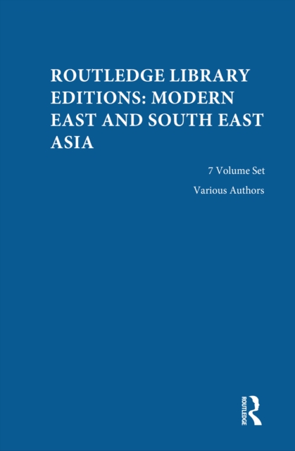 Book Cover for Routledge Library Editions: Modern East and South East Asia by Various Authors