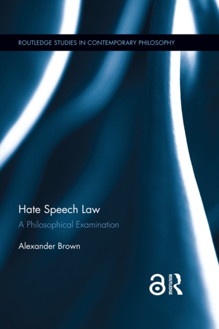Book Cover for Hate Speech Law by Alex Brown