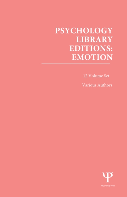 Book Cover for Psychology Library Editions: Emotion by Various Authors