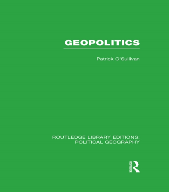 Book Cover for Geopolitics by Pat O'Sullivan