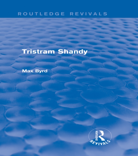 Book Cover for Tristram Shandy (Routledge Revivals) by Byrd, Max