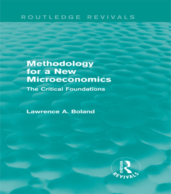 Book Cover for Methodology for a New Microeconomics (Routledge Revivals) by Boland, Lawrence A.
