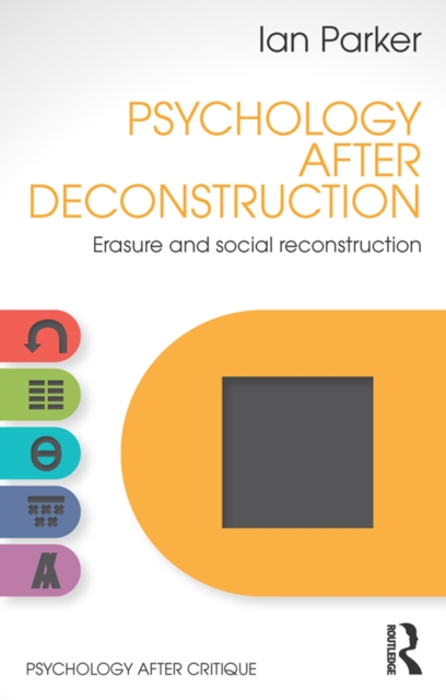 Book Cover for Psychology After Deconstruction by Parker, Ian