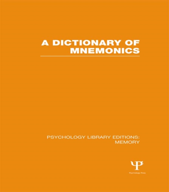 Book Cover for Dictionary of Mnemonics (PLE: Memory) by Various