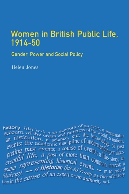Book Cover for Women in British Public Life, 1914 - 50 by Helen Jones