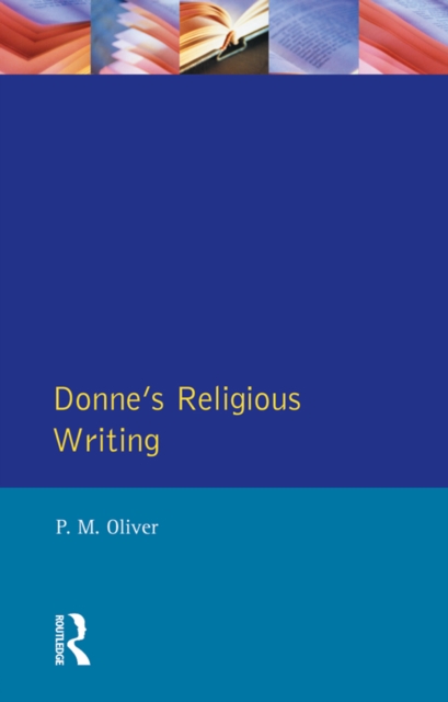 Book Cover for Donne's Religious Writing by Oliver, P. M.