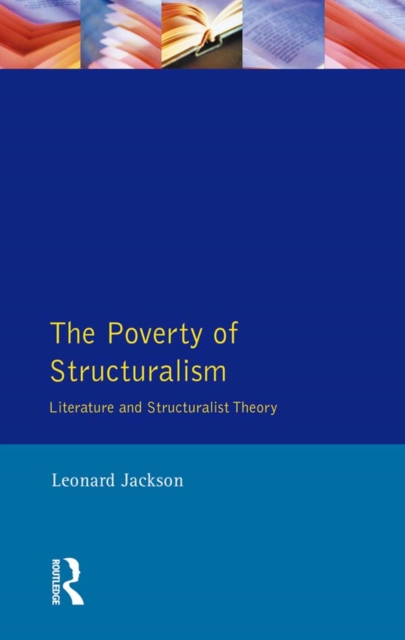 Book Cover for Poverty of Structuralism by Leonard Jackson