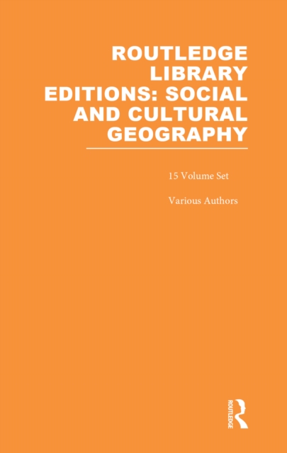 Book Cover for Routledge Library Editions: Social & Cultural Geography by Various Authors