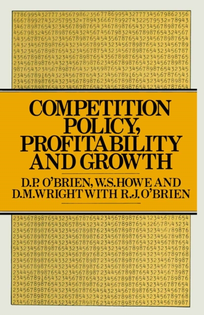 Book Cover for Competition Policy, Profitability and Growth by D.P. O'Brien