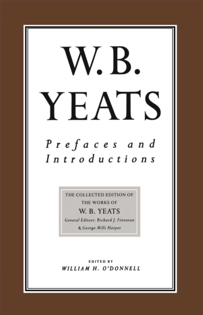 Book Cover for Prefaces and Introductions by W.B. Yeats