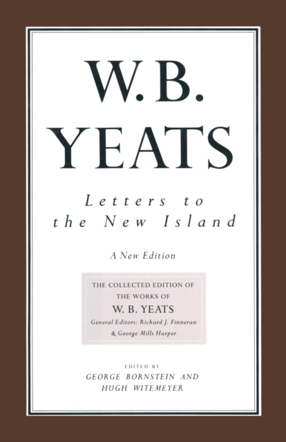 Book Cover for Letters to the New Island by W.B. Yeats