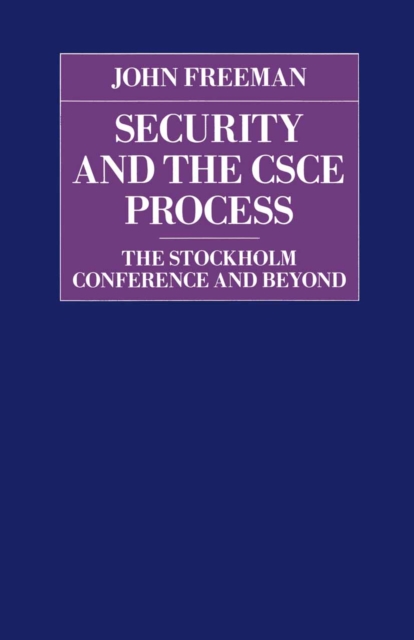 Book Cover for Security and the CSCE Process by John Freeman