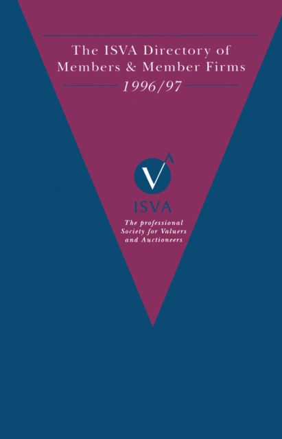 Book Cover for ISVA Directory of Members and Member Firms 1996/7 by NA NA