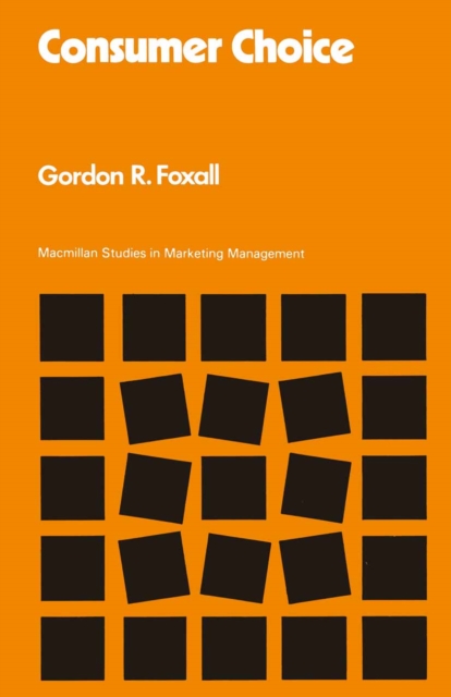 Book Cover for Consumer Choice by Gordon R Foxall