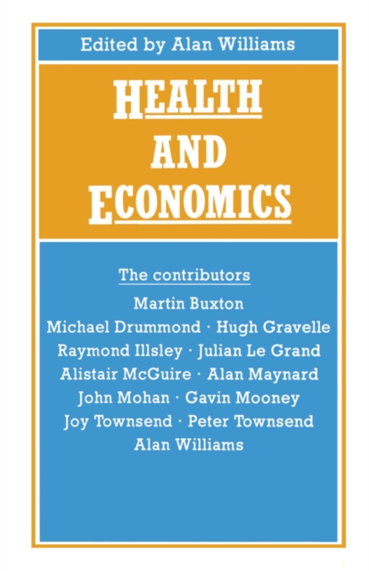 Book Cover for Health and Economics by Alan Williams